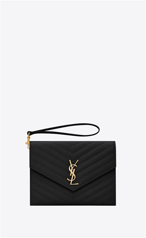 pochette ordinateur ysl|Cassandre Matelassé Leather Flap Pouch .